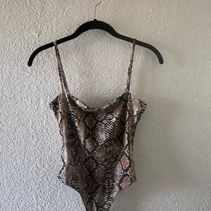 Snake Print Bodysuit